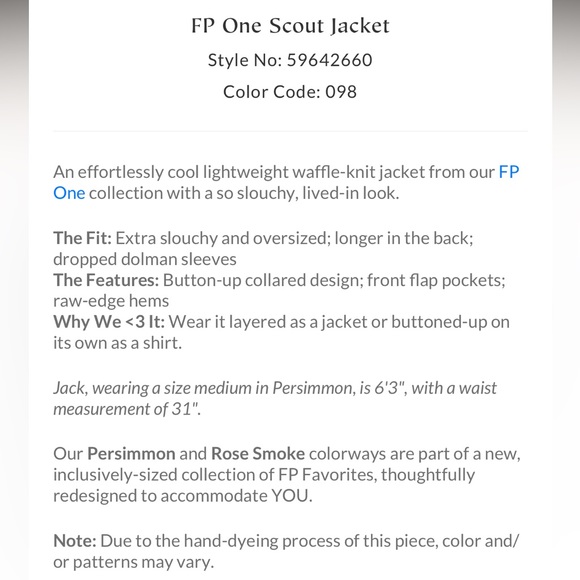 *SOLD*✨NEW!✨Free People One Scout Jacket - Picture 5 of 8